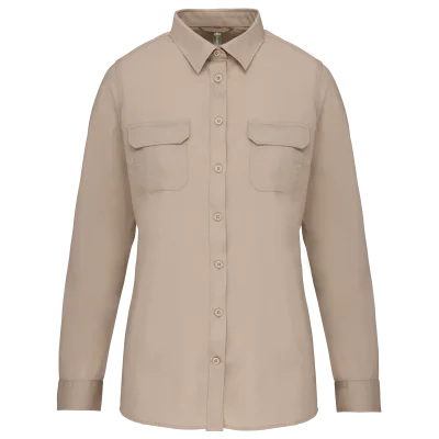 Chemise safari manches longues femme