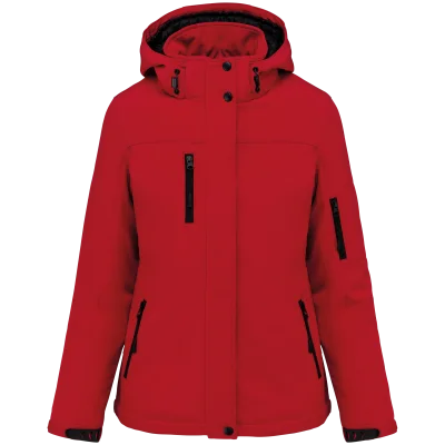 Parka softshell doublée capuche femme