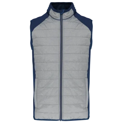 Veste sport bi-matière sans manches unisexe