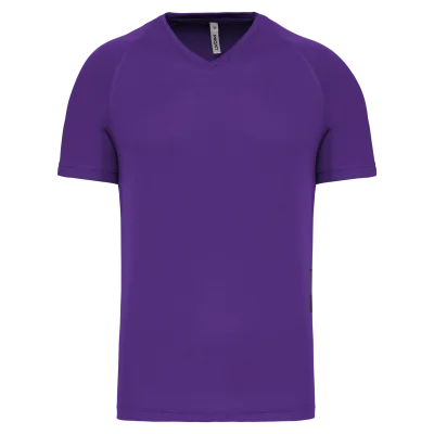 T-shirt de sport manches courtes col v homme