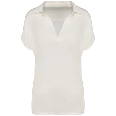Polo en lin femme