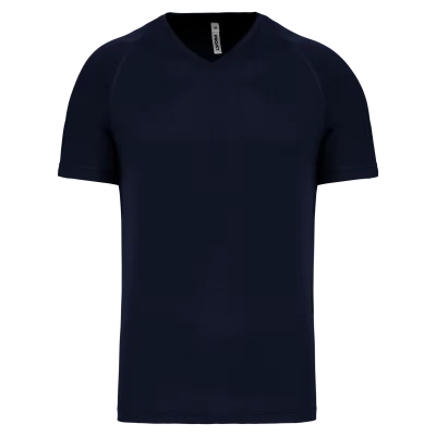 T-shirt de sport manches courtes col v homme