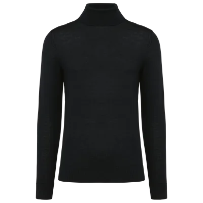 Pull Mérinos col roulé homme