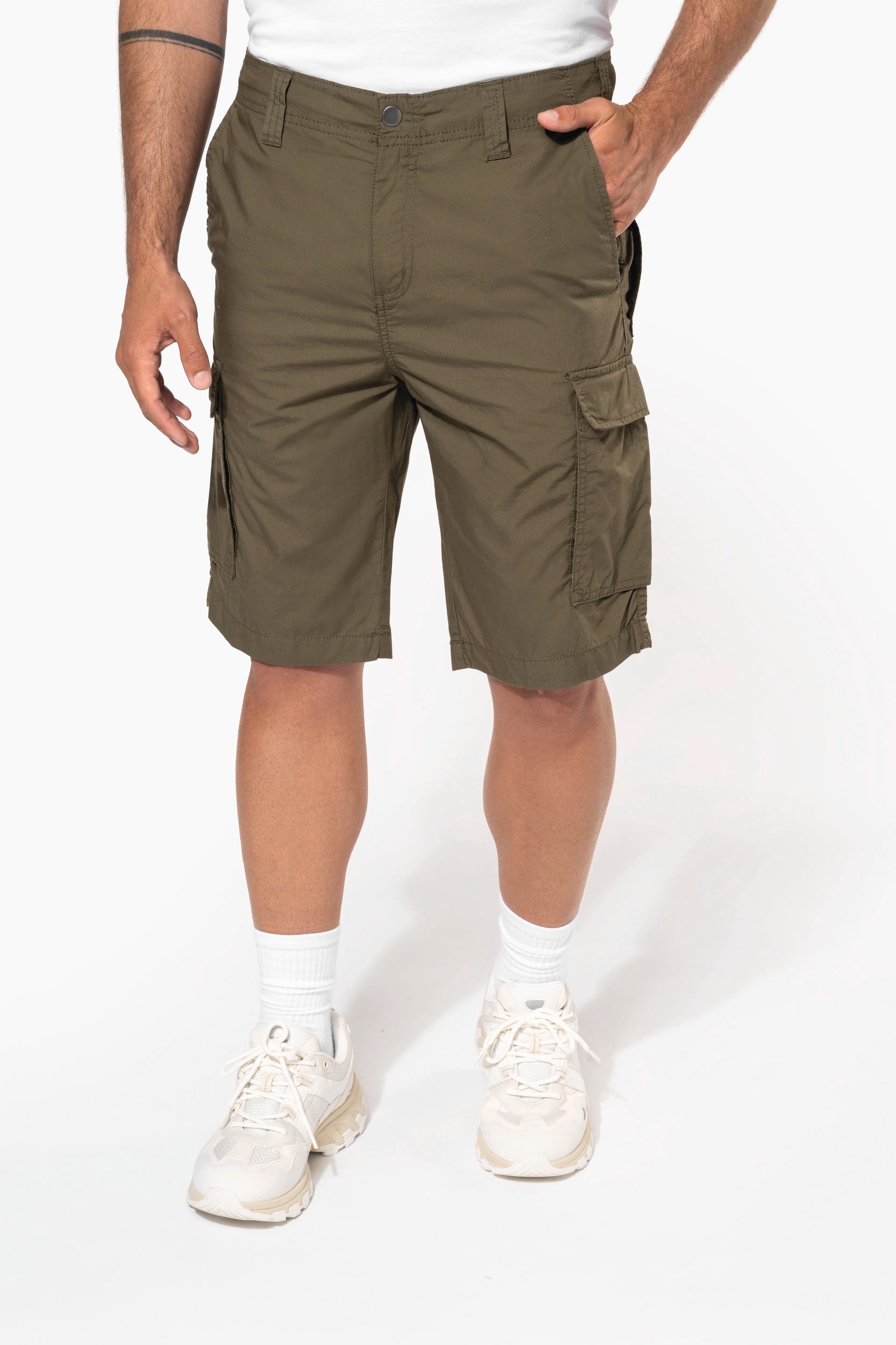 Bermuda léger multipoches homme