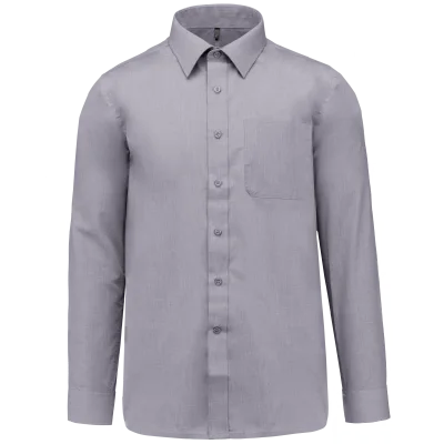 Chemise popeline polycoton entretien facile homme