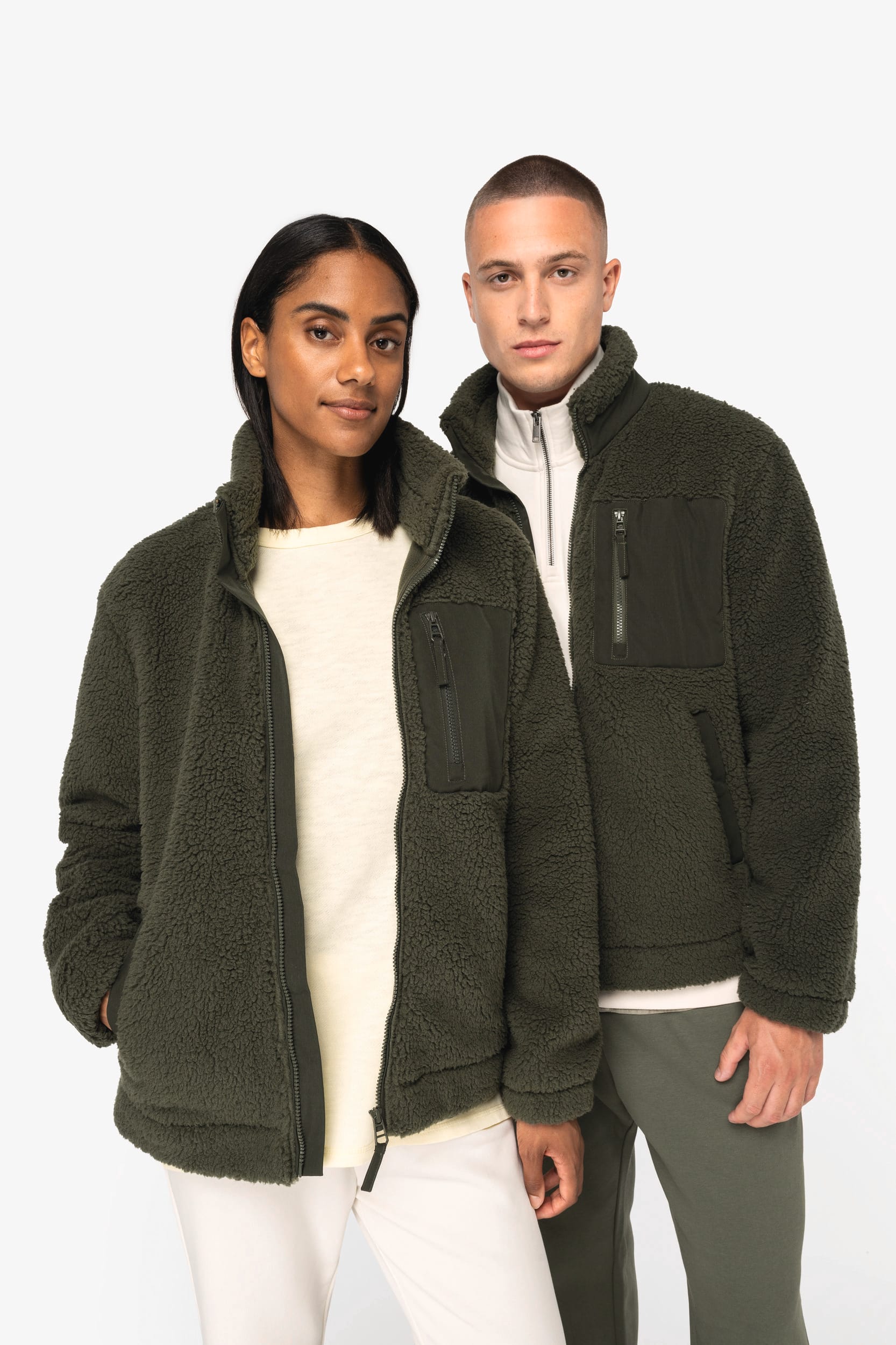 Veste écoresponsable en sherpa unisexe