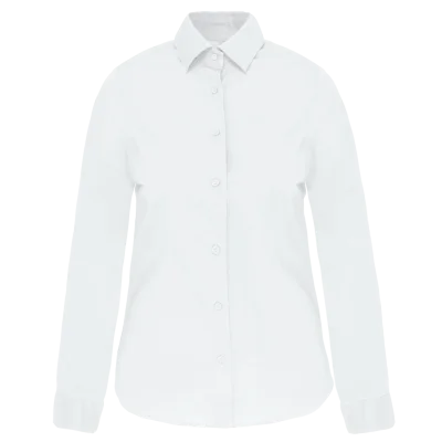 Chemise coton / élasthanne manches longues femme
