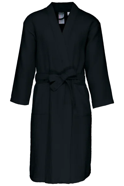 Peignoir kimono nid d'abeille
