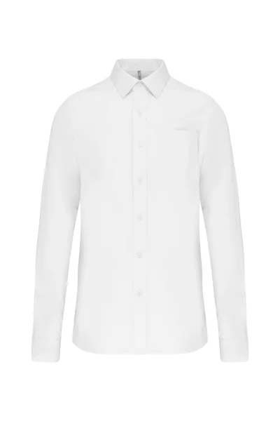 Chemise popeline manches longues