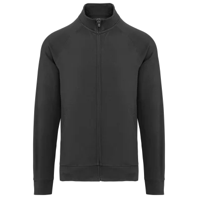 Veste molleton coton manches raglan unisexe