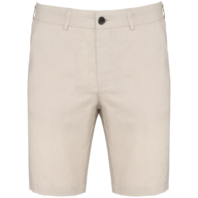Bermuda en lin homme