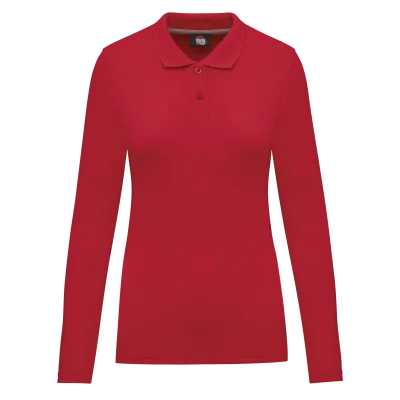 Polo manches longues femme