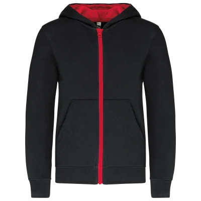 Sweat-shirt zippé capuche enfant