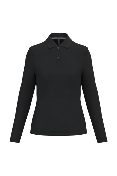 Polo manches longues femme