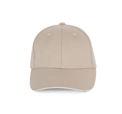 Casquette avec sandwich contrasté - 6 panneaux