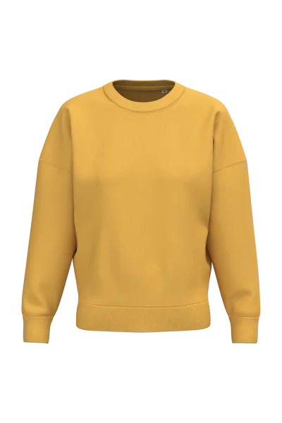 Sweat-shirt écoresponsable à col rond à épaules tombantes femme