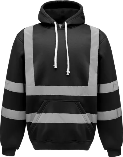 Sweatshirt capuche haute visibilité