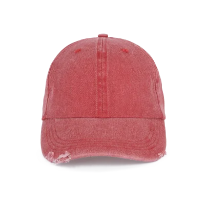Casquette vintage effet déchiré - 6 panneaux