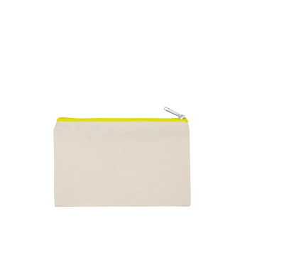 Pochette en coton canvas - petit modèle