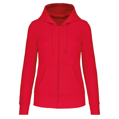 Sweat-shirt écoresponsable zippé à capuche femme
