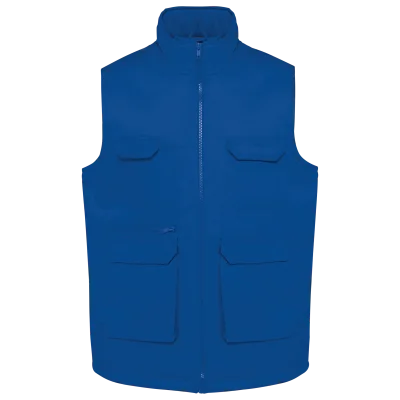 Gilet polycoton multipoches rembourré unisexe