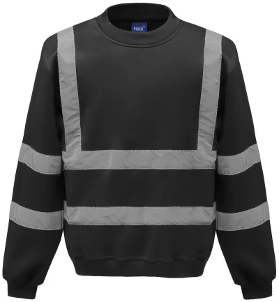 Sweat-shirt haute visibilité col rond