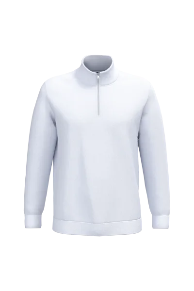 Sweat-shirt col zippé homme