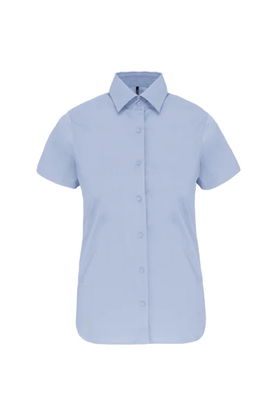 Chemise coton / élasthanne manches courtes femme