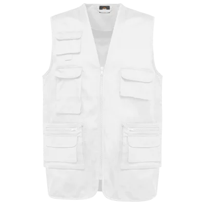 Gilet polycoton multipoches doublé unisexe