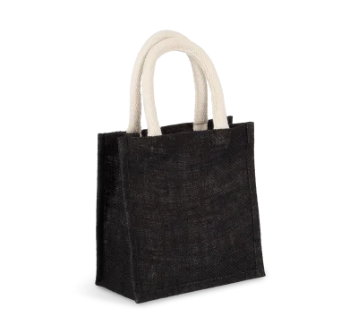 Sac style cabas en toile de jute - petit modèle