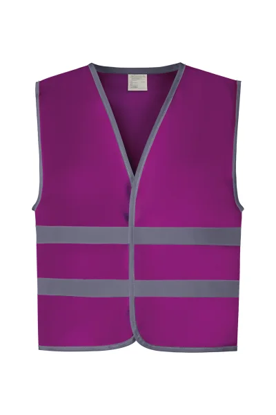 Gilet avec bordures et bandes réfléchissantes