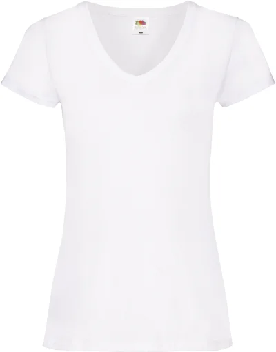T-shirt femme col v Valueweight (61-398-0)