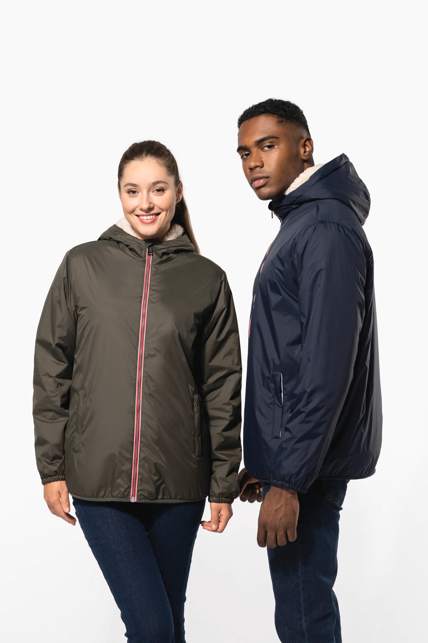 Veste doublée sherpa unisexe