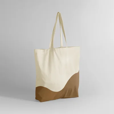 Sac fourre-tout organique à imprimé tourbillon