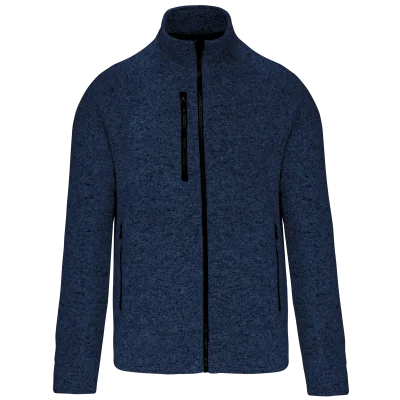 Veste zippée chinée homme