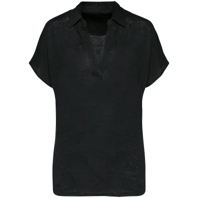 Polo en lin femme
