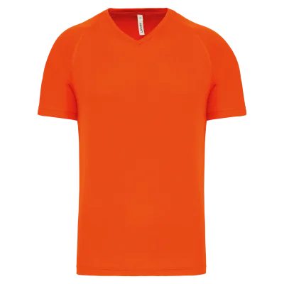 T-shirt de sport manches courtes col v homme