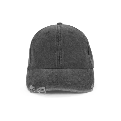 Casquette vintage effet déchiré - 6 panneaux