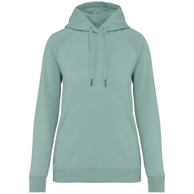 Sweat-shirt écoresponsable à capuche raglan femme