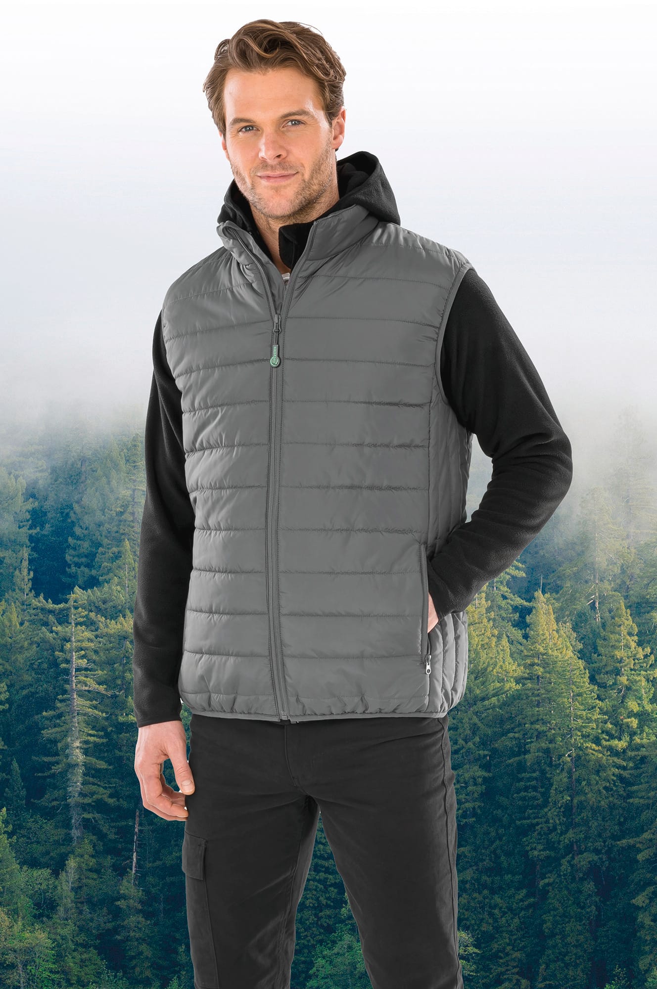 Bodywarmer recyclé et matelassé Core