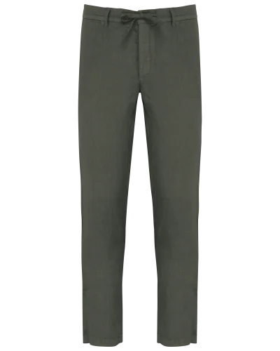 Pantalon délavé en lin homme