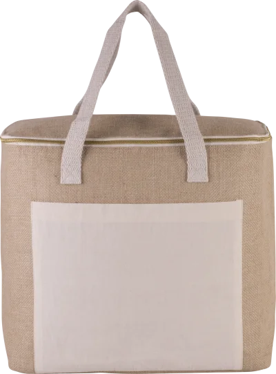 Sac isotherme en jute - grand modèle