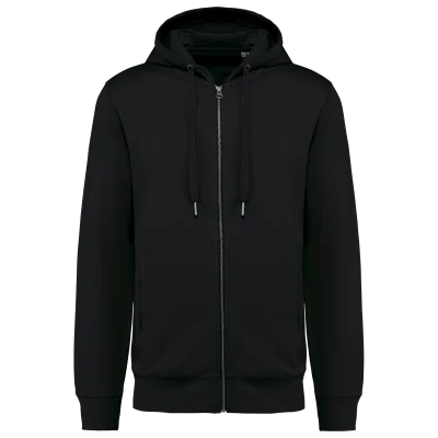 Sweat-shirt french terry écoresponsable zippé à capuche unisexe