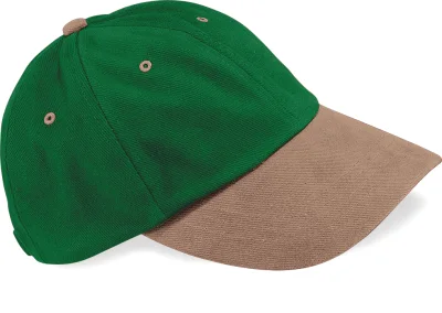 Casquette homme profil bas en coton brossé - 6 panneaux