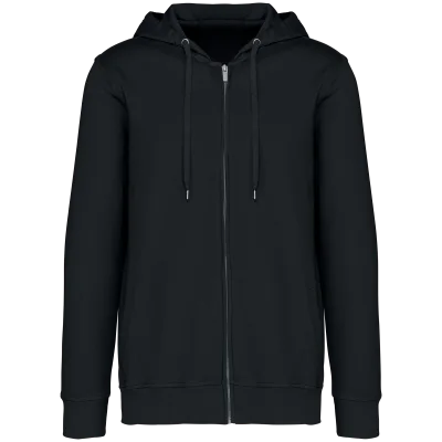 Sweat-shirt écoresponsable zippé à capuche French Terry unisexe
