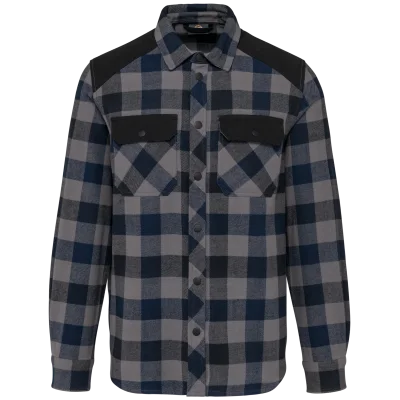 Chemise à carreaux avec poches homme