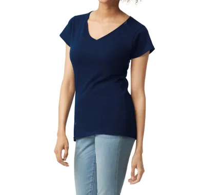 T-shirt femme col v Softstyle