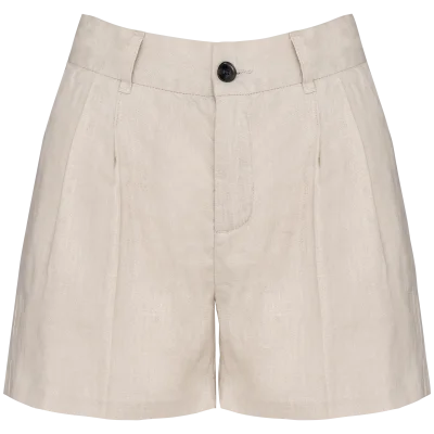 Short en lin femme
