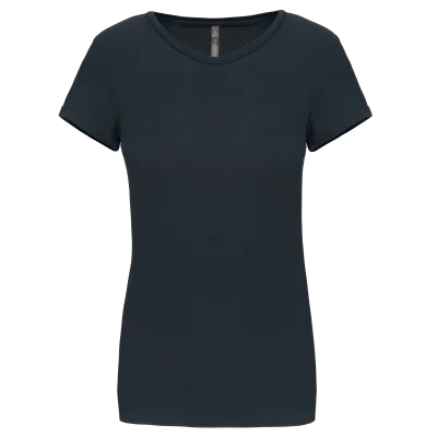 T-shirt col rond manches courtes femme