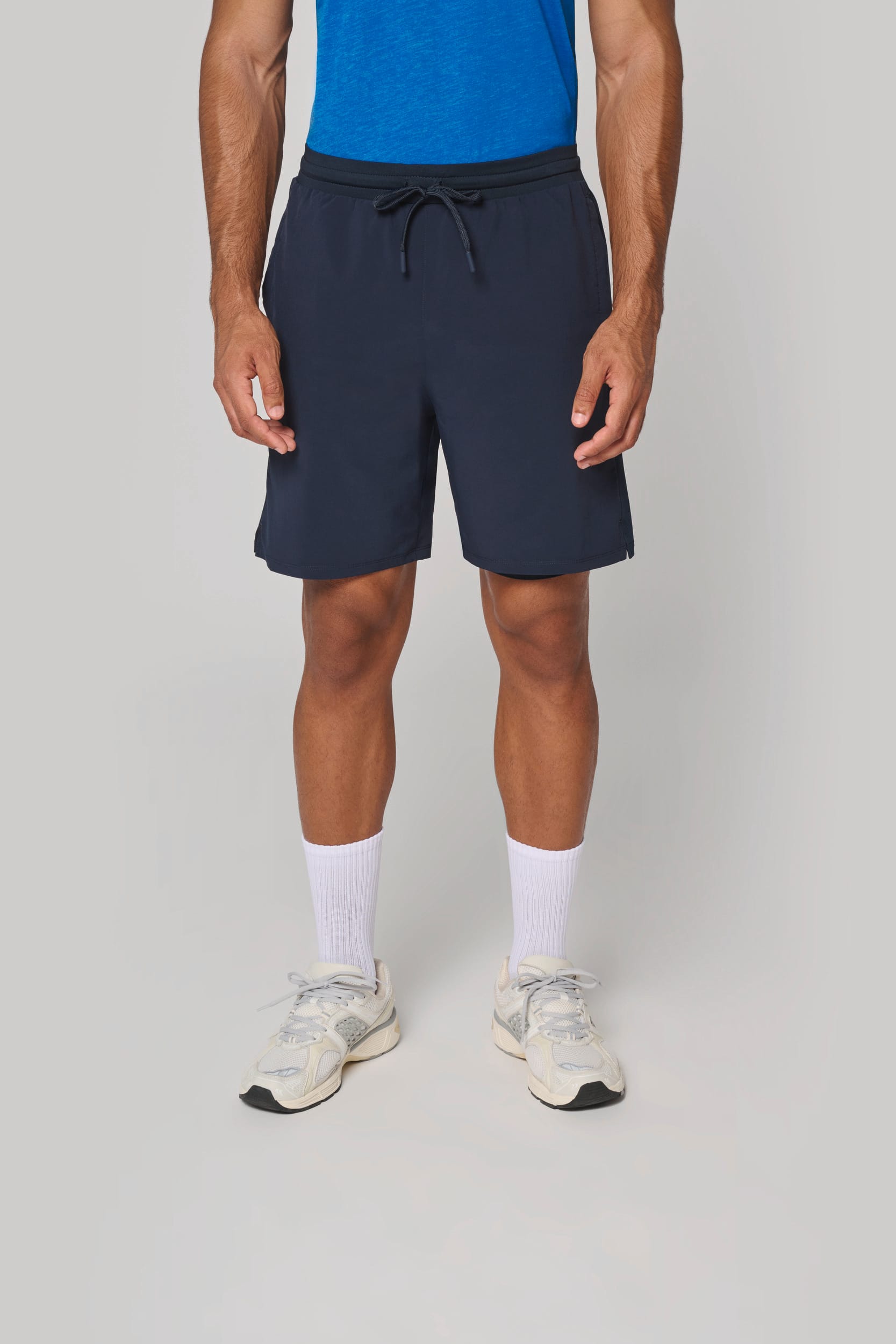 Short 2-en-1 avec sous-short intégré pour homme
